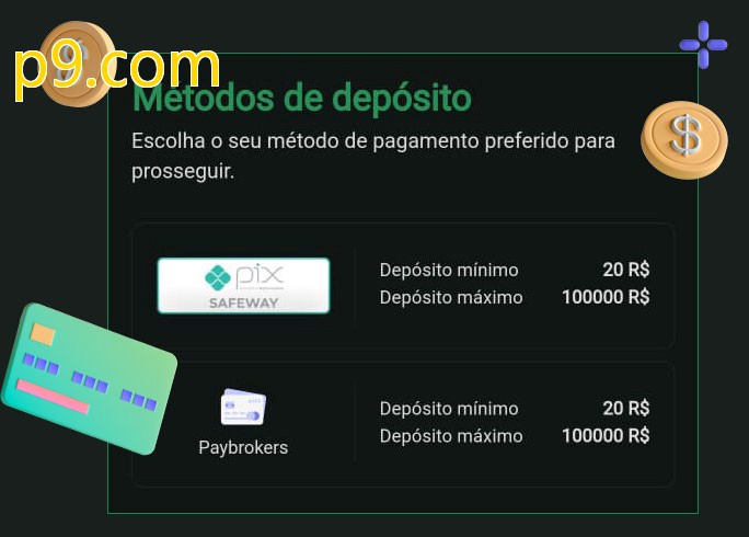 O cassino p9.combet oferece uma grande variedade de métodos de pagamento