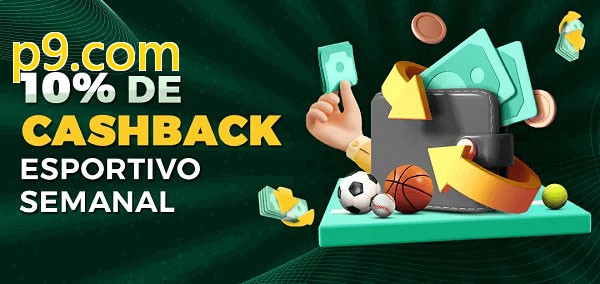 10% de bônus de cashback na p9.com