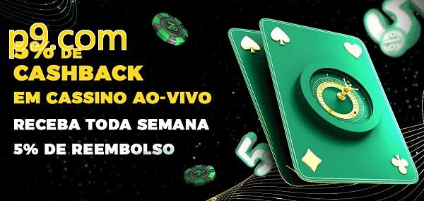 Promoções do cassino ao Vivo p9.com